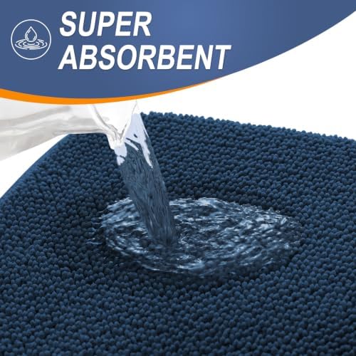 OLANLY Memory Foam Bathroom Runner Rug 59x24, Absorbent Long Bath Mat - Image 3