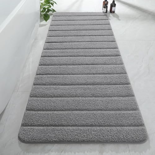 AROGAN Luxury Long Bathroom Runner Rugs 24x60 Inch Bath Rug Non Slip by AROGANAREARUG