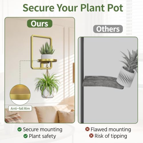 LASZOLA Plant Picture Frame Holder Wall Mount - Image 5