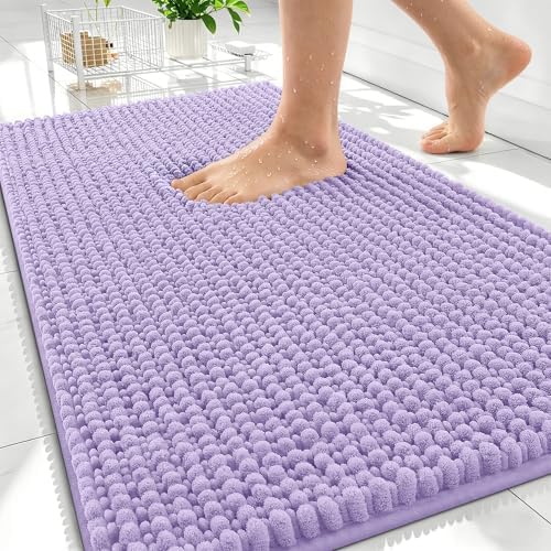 OLANLY Thick Chenille Absorbent Bathroom Rugs Mat 34x21 by OLANLY