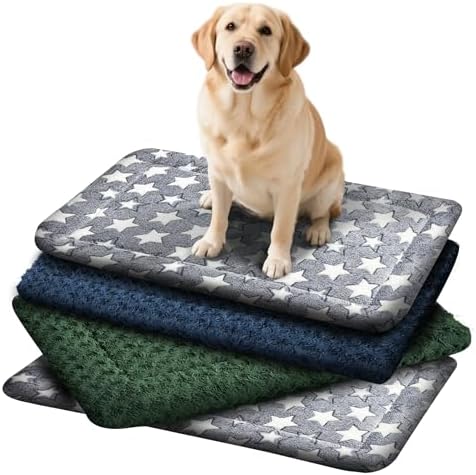 4 Pcs Dog Crate Pad Washable Cat Dog Pet Bed Medium Mat 36 inch Color Blend by Unknown