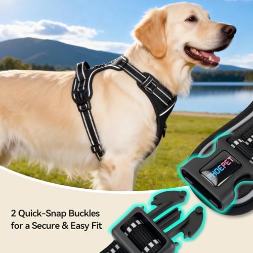 PHOEPET No Pull Dog Harnesses for Small Puppies Reflective Adjustable - Image 6