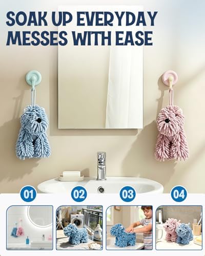 2Pack Chenille Towel Balls, Chenille Dog Towel Ball Set, Super Absorbent Drying - Image 4