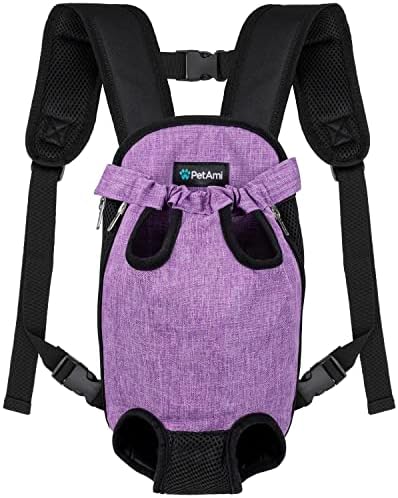 PetAmi Dog Carrier Backpack, Adjustable Dog Pet Cat Front Carrier Backpack | by PetAmi