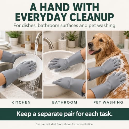 Silicone Dishwashing Gloves - Image 4