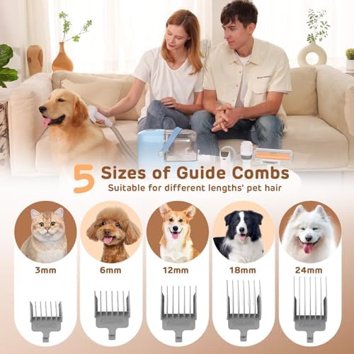 HEAPETS Dog Grooming Vacuum Kit - 3L Vacuum - Image 3