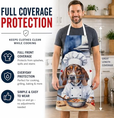 Caroline's Treasures American English Coonhound The Chef Apron Cooking Kitchen - Image 3