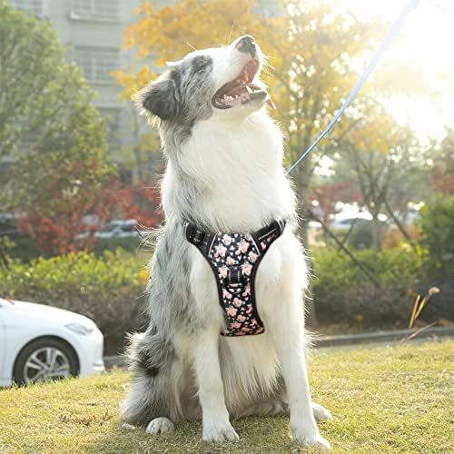 Timos No Pull Dog Harness, NO Need Go Over Dogs Head 3 Snap Buckles Reflective - Image 6