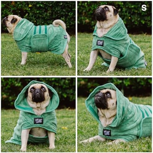 Tuff Pupper Fast Drying Dog Bath Robe | 800 GSM Plush Dog Towel - Image 3