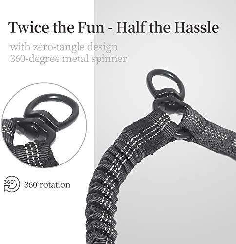 iYoShop Double Dog Leash with 3 Extra Traffic Handles, 5-18 lbs - Image 4