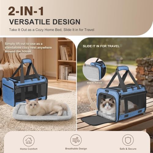 Soft Sided Cat Carrier for Anxious Pets - Image 3