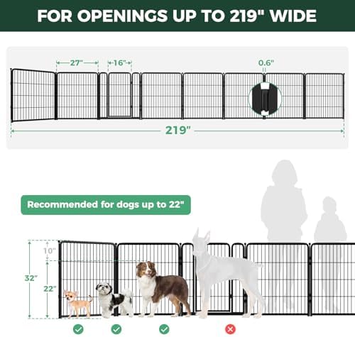 FXW Dog Gate, Extra Wide Adjustable - Image 6