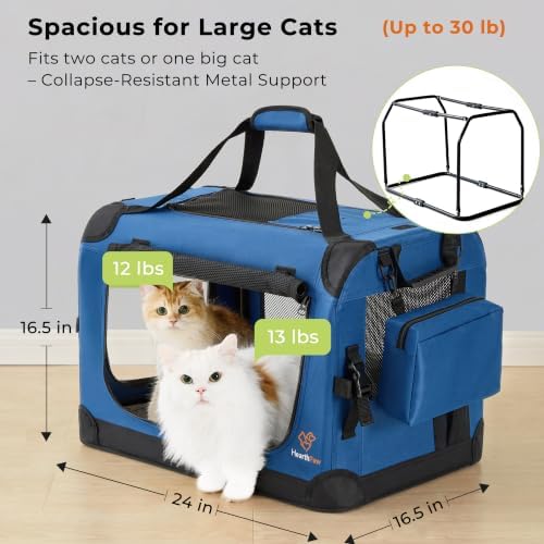 Extra Large Cat Carrier Soft-Sided, Car Travel - Image 2