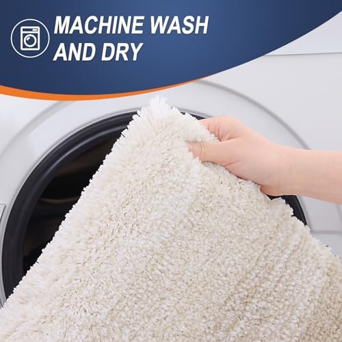 OLANLY Bathroom Runner Rug 70x24, Extra Soft Absorbent Microfiber Bath Rugs - Image 5