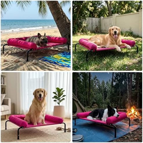 Cooling Elevated Dog Bed for Large Dogs, Outdoor Raised Dog Beds Dogs Cot - Image 5