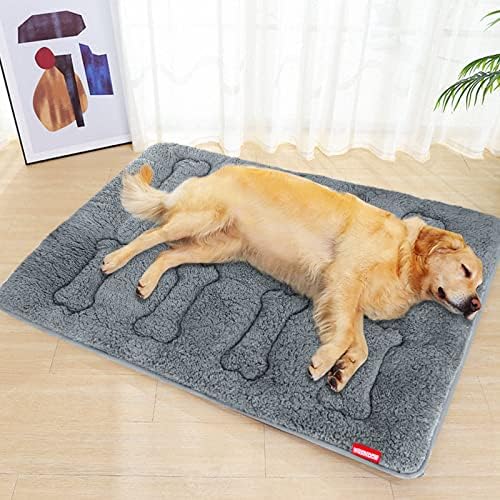 Dog Bed Crate Mat 2 Pack, Soft Plush Dog Bed Pad - Image 5