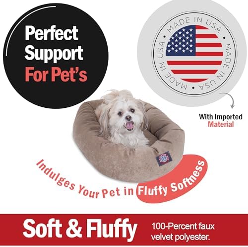 Majestic Pet Micro Velvet Dog Bed, 24 Inch Small - Image 2
