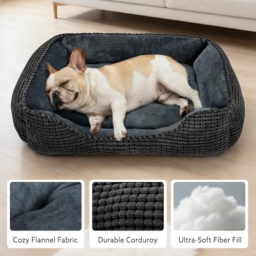 MIXJOY Dog Beds for Medium Dogs Washable, Rectangle Pet Bed Medium Size Dog - Image 2