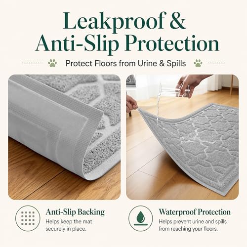 Yimobra Cat Litter Mat, Waterproof Litter Trapping Mat - Image 3