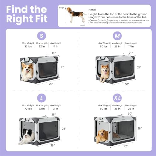 Lesure Portable Soft Collapsible Dog Crate - Image 6