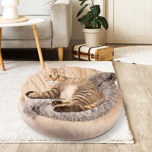 JOEJOY Small Dog Cat Bed With Hooded Blanket, Cozy Cuddler Luxury Puppy Pet - Image 7