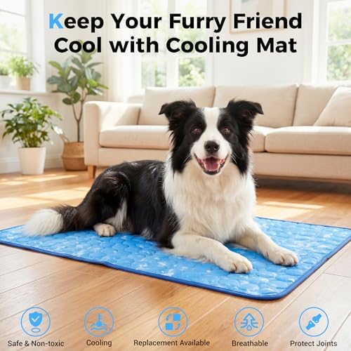 Dog Cooling Mat, Non-Slip Foldable Portable Soft Pad - Image 3