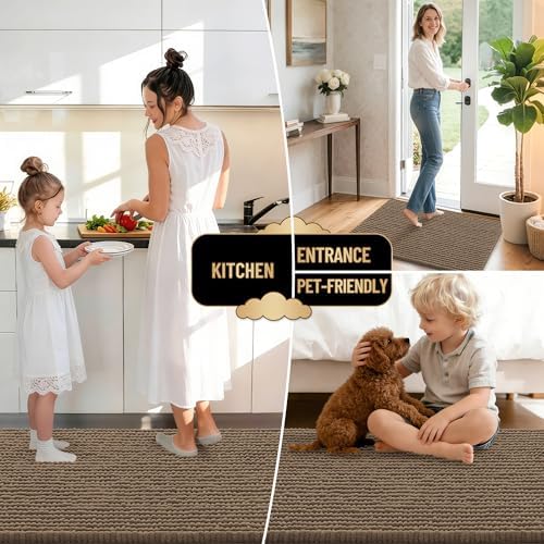 OLANLY Thick Chenille Small Bathroom Rugs 24x16, Absorbent Bath Mat - Image 6