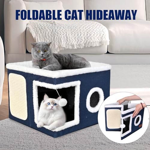 Cat Beds for Indoor Cats, Large Cat Cave Bed - Image 5