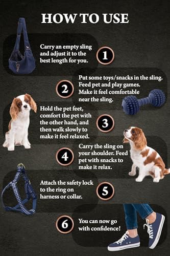 Noah & Paw Dog Sling Carrier for Small Dogs & Cats 5-18 lbs - Image 6