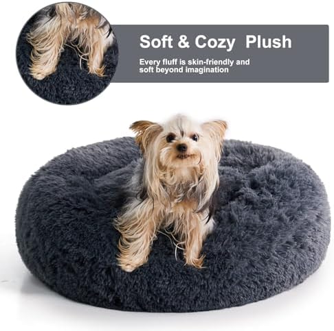 WNPETHOME Medium Round Calming Dog Bed Cat Bed - Image 2