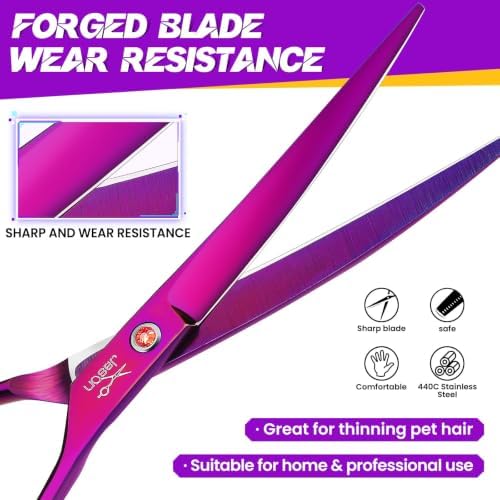 JASON Curved Dog Grooming Scissors - Image 5