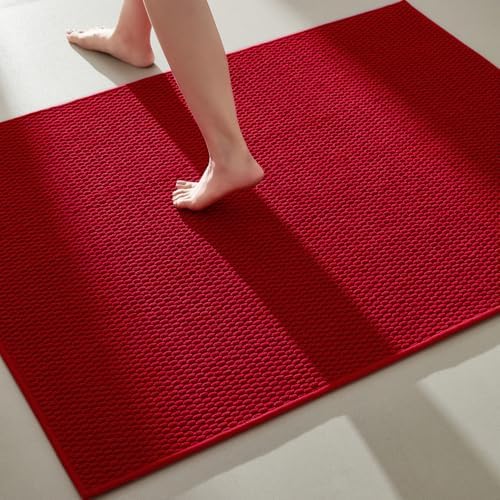 TYUU Large Christmas Bathroom Rugs Non Slip Washable Bath Rugs Super Absorbent by TYUU