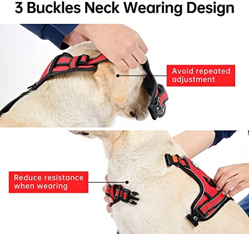IVY&LANE No Pull Dog Harness for Large Dogs, Reflective Dog Vest Harness - Image 3