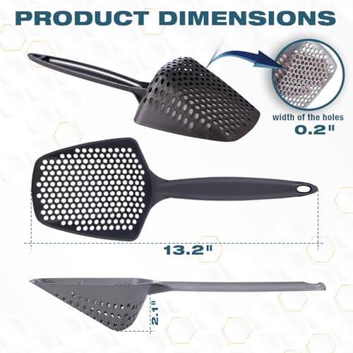 Set of 3 Cat Litter Scoop with Small Holes, Deep Sifting Shovel - Image 4