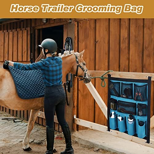 Riakrum 2 Pcs Horse Trailer Grooming Bag, 29.92 x 22.83 Inch - Image 4