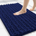 Smiry Bathroom Rugs 30X20, Extra Soft Rubber Backing Chenille Bath Mats by Smiry