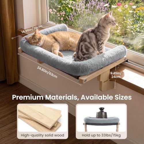 Pecute Cat Windowsill Perch, Cloud-Soft Cat Bed - Image 3