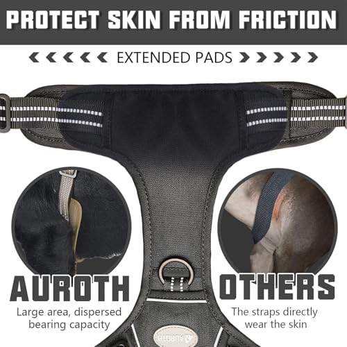AUROTH Dog Harness for Large Dogs, No Pull Tactical Dog Vest Heavy Duty - Image 4
