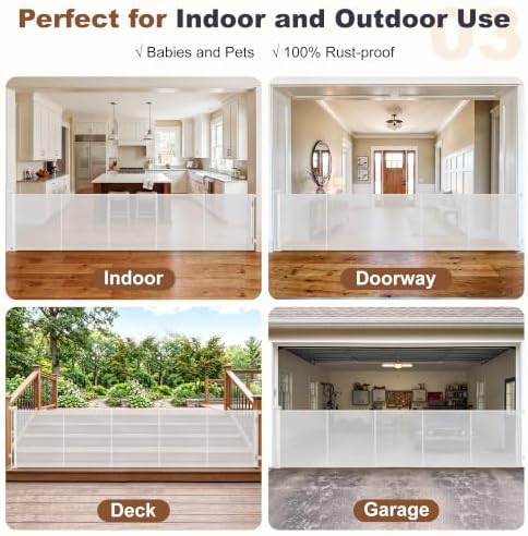 GRENFU Reinforced 120" Extra Wide Retractable Baby Gate, Indoor & Outdoor - Image 4
