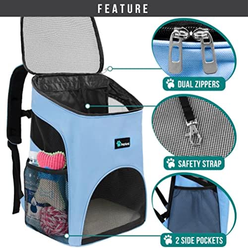 PetAmi Cat Backpack Carrier for Small Dogs and Large Cats, Airline Approved - Image 3