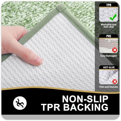 OLANLY Bathroom Runner Rugs 44x24, Long Bath Mats - Image 4