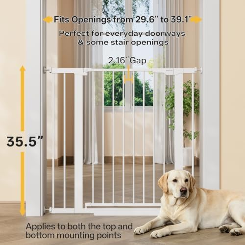 InnoTruth 29.6-39.1 in Wide x 35.5 in High Extra Tall Baby Gate - Image 2