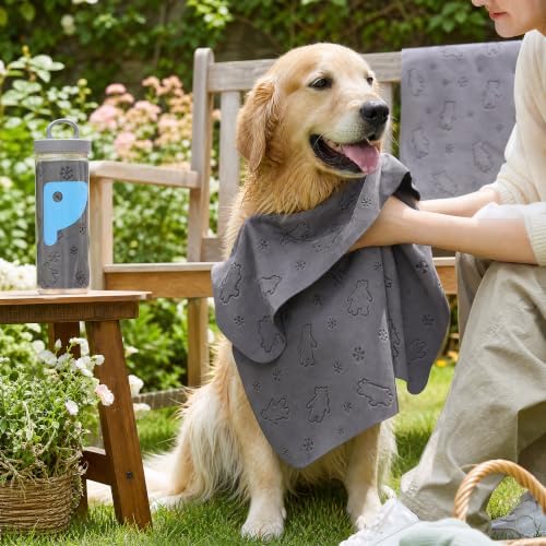 Thalirem Dog Bath Towel, Super Absorbent Quick-Dry Pet Towel - Image 5