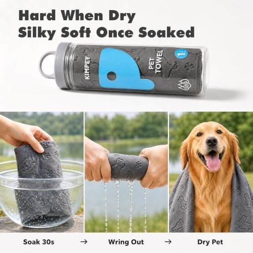 Thalirem Dog Bath Towel, Super Absorbent Quick-Dry Pet Towel - Image 3