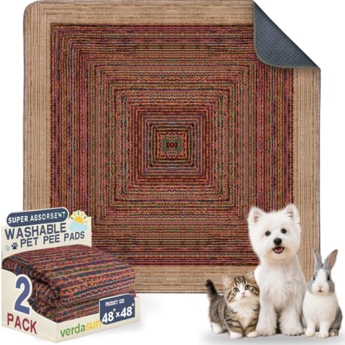 Washable Pee Pads for Dogs, Reusable Puppy Potty Training Pads, Ultra-Absorbent by Verdasun
