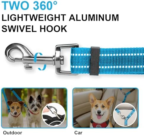 MingXpet Double Dog Leash for Two Dogs, No Pull Dog Leash, 360° Swivel No - Image 3