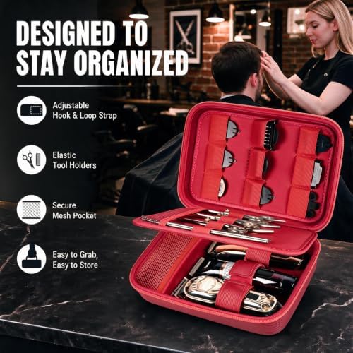Boobowl Barber Accessories Bag for Clippers and Supplies, Hair Clipper Box - Image 4