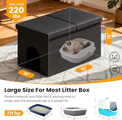 3-in-1 Cat Litter Box Enclosure - Image 3