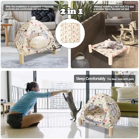 Elevated Pet Hammock Bed Tent House - Image 2