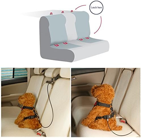 Pet Dog Car Seat Belt Restraint, Chew Proof Dog Vehicle Safety Tether Cable - Image 7